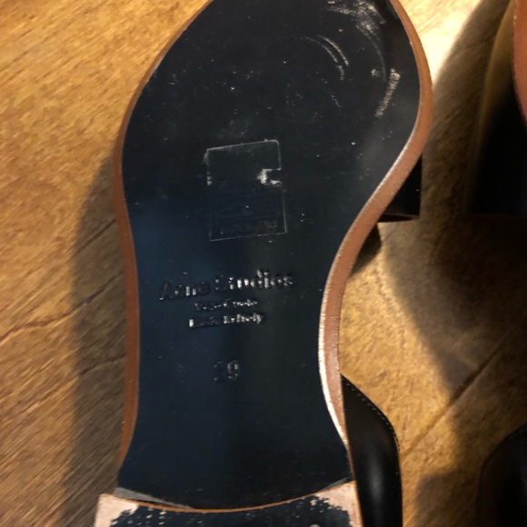 ACNE STUDIOS Leather D'Orsay Flats Size 39 EUC - Picture 12 of 16